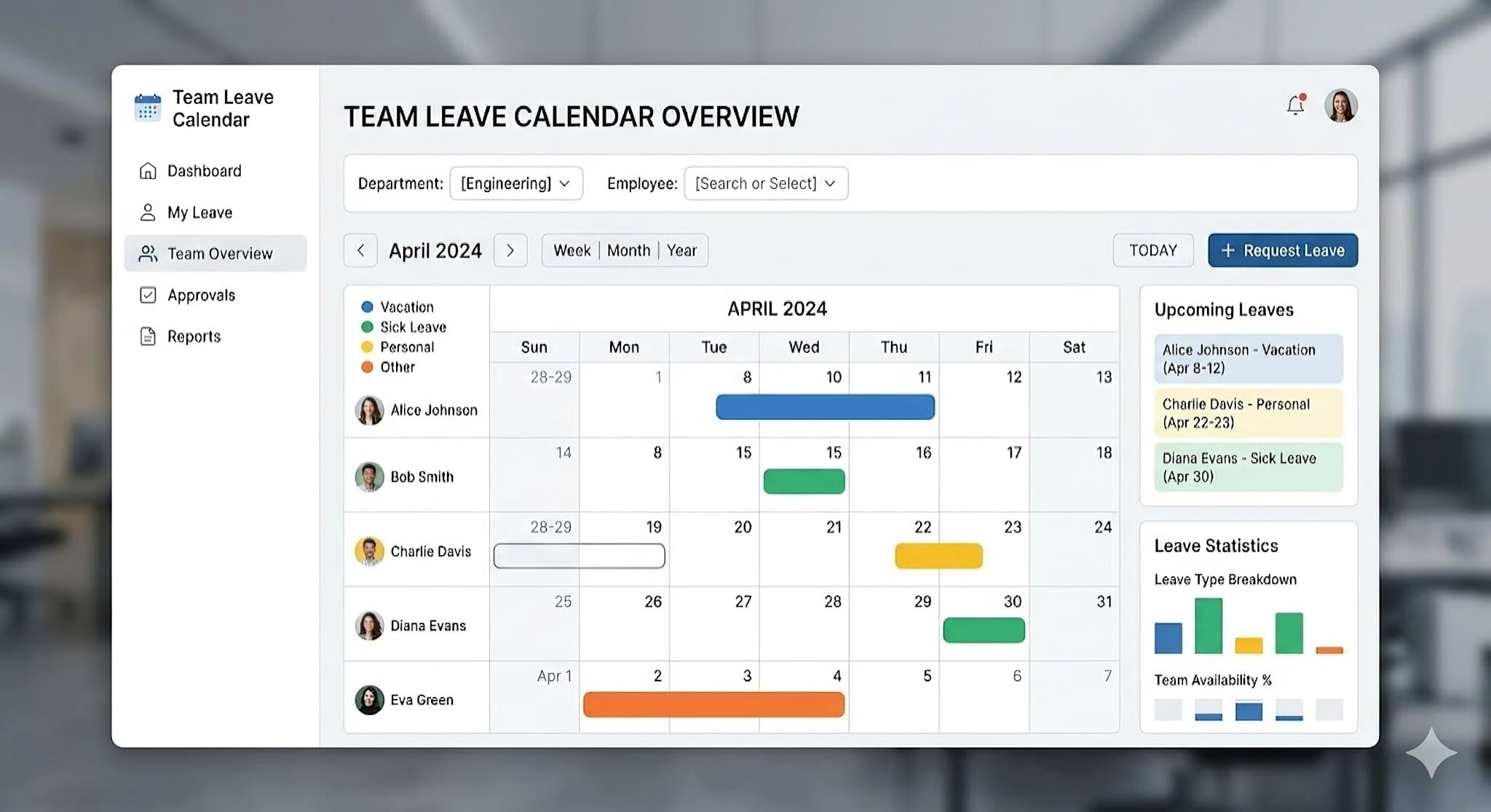Team Leave Calendar